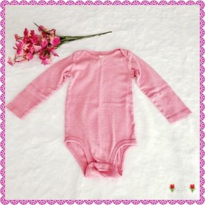 Carters Pink Long Sleeve Bodysuit Size 24 Months